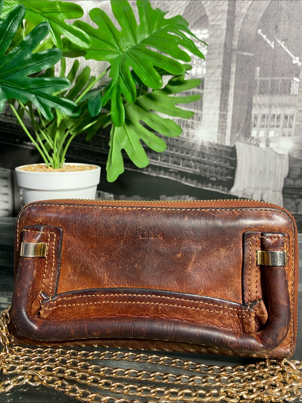 Authentic CHLOE Paraty Zip Around Long Wallet